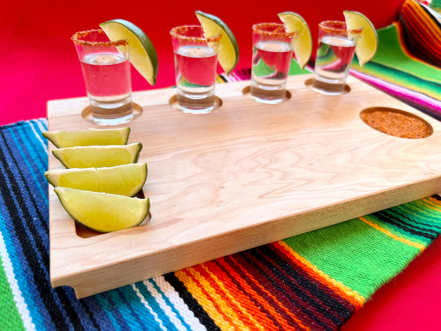 Tequila shot flight for retiring coworker. Personalized shot board for retirement gift. Tequila shot tray has the message. I want tequila little time with you. This tequila shot board will be customized to fit your needs. Great gift for newlyweds or any couple that loves tequila shots.